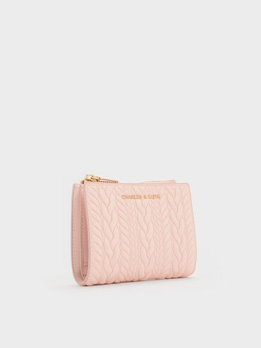 V&iacute; ngắn d&aacute;ng gập Apolline Textured, Soft Pink, hi-res