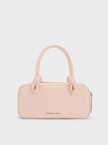 Sammie Knotted-Handle Elongated Tote Bag, Soft Pink, hi-res