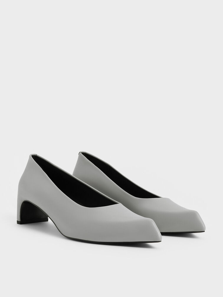 Gi&agrave;y cao g&oacute;t mũi nhọn Lorde Blade-Heel Pointed-Toe, X&aacute;m, hi-res