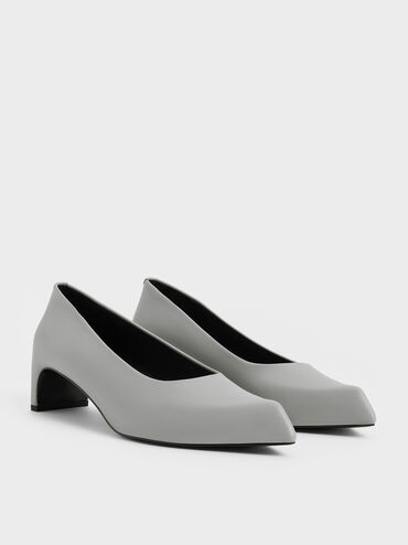 Gi&agrave;y cao g&oacute;t mũi nhọn Lorde Blade-Heel Pointed-Toe, X&aacute;m, hi-res
