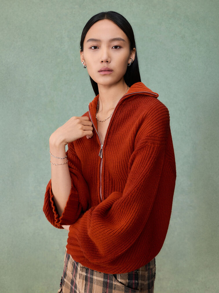 Emilia Wavy Bracelet, Silver, hi-res