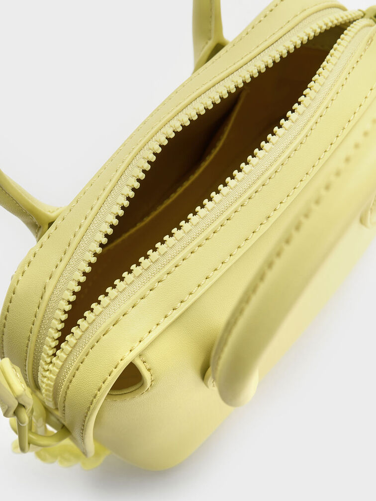 Túi xách mini phom chữ nhật thời trang, Vàng, hi-res