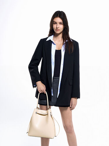 Túi rút dây Drawstring Hobo, Be, hi-res