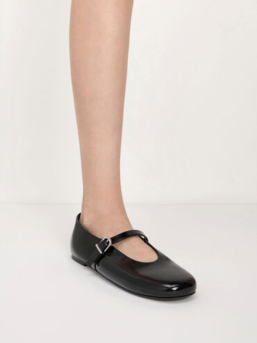 High-Vamp Mary Janes, Black Boxed, hi-res