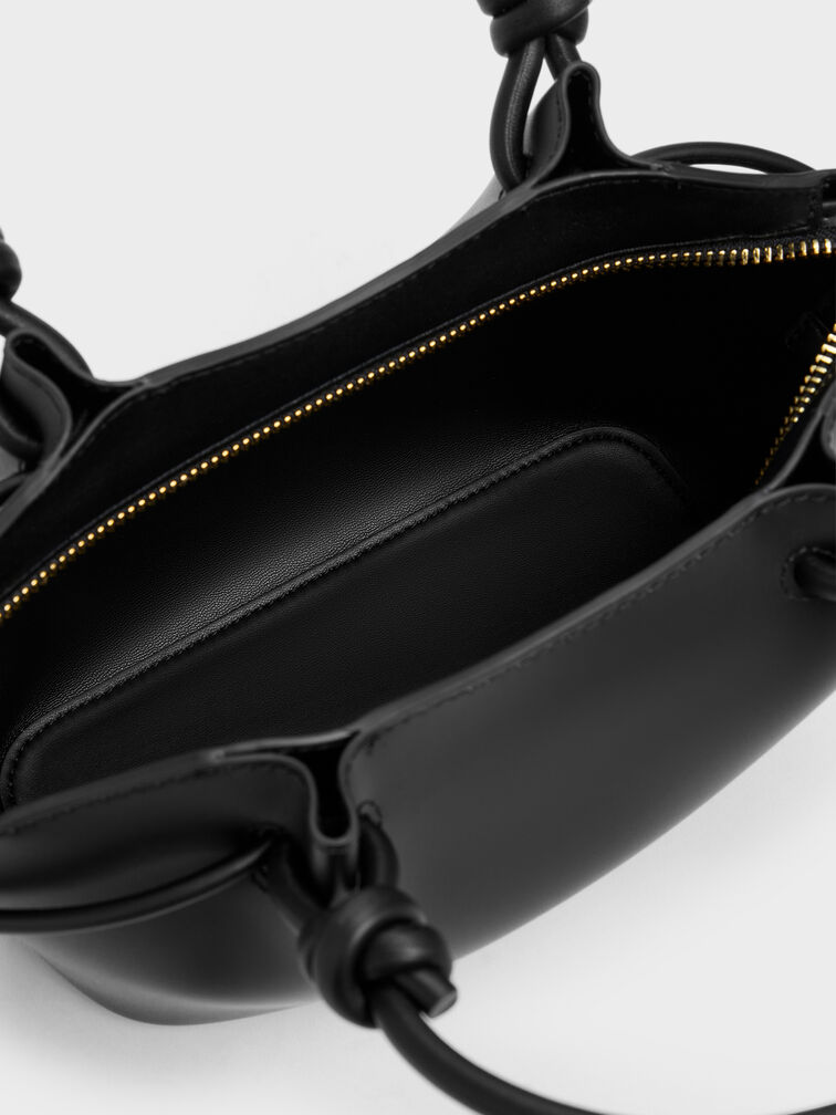 T&uacute;i tote h&igrave;nh thang Sammie, Đen, hi-res