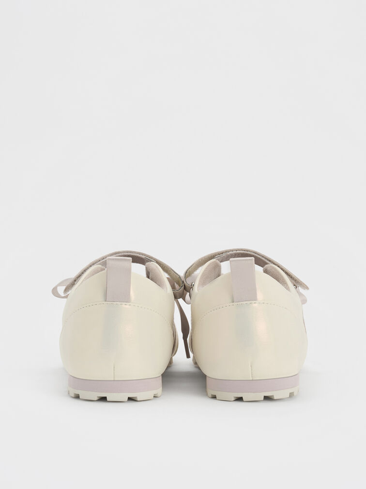 Gi&agrave;y sneakers cổ thấp Silko Pearlescent, Phấn, hi-res