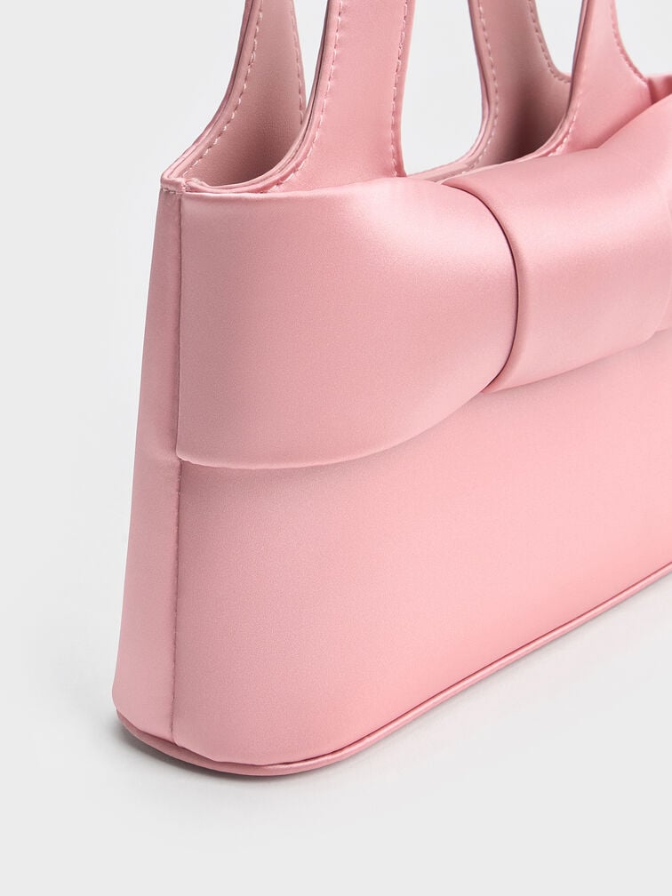 Aravis Bow Bucket Bag​, Pink, hi-res