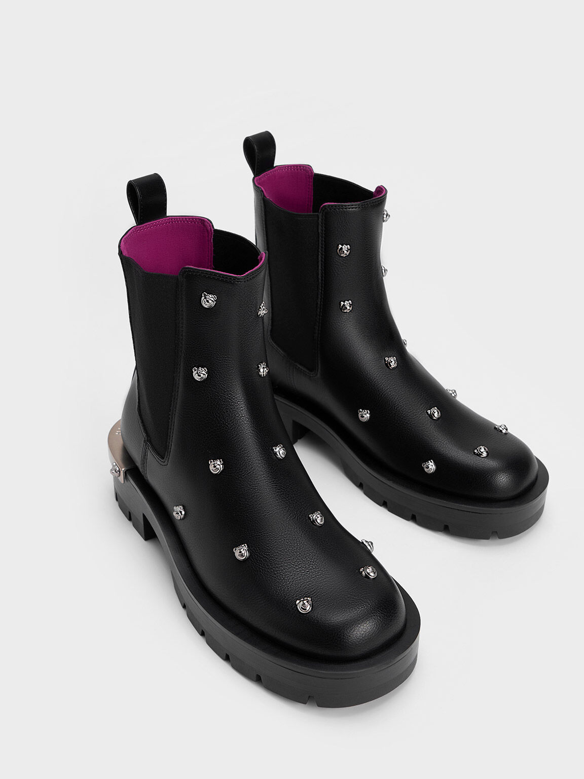 Giày chelsea boots Lotso Studded, Đen, hi-res