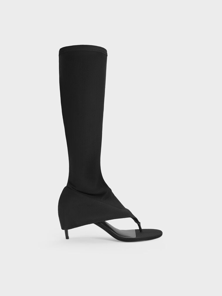 Gi&agrave;y boots cao g&oacute;t Aether, Đen họa tiết, hi-res