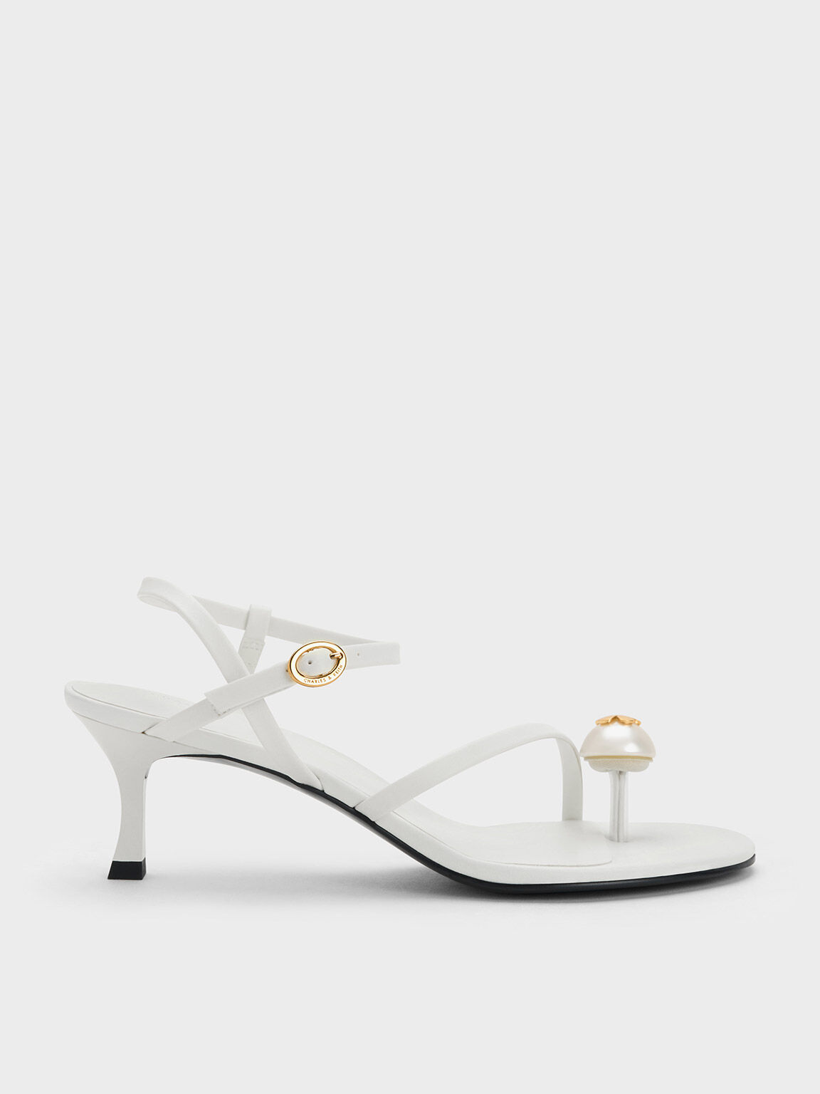 ASOS DESIGN Fabricate pearl embellished mule sandals in white | ASOS