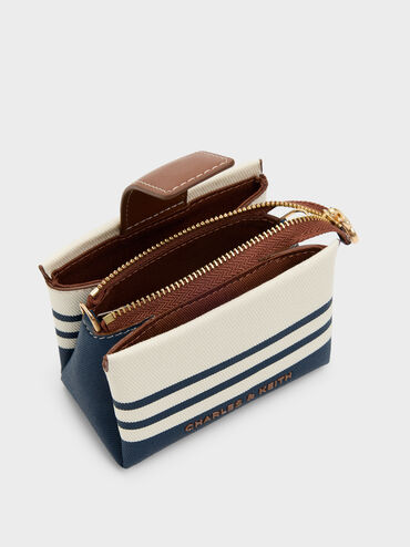 T&uacute;i x&aacute;ch chữ nhật Bosie Canvas Striped, Nhiều m&agrave;u, hi-res