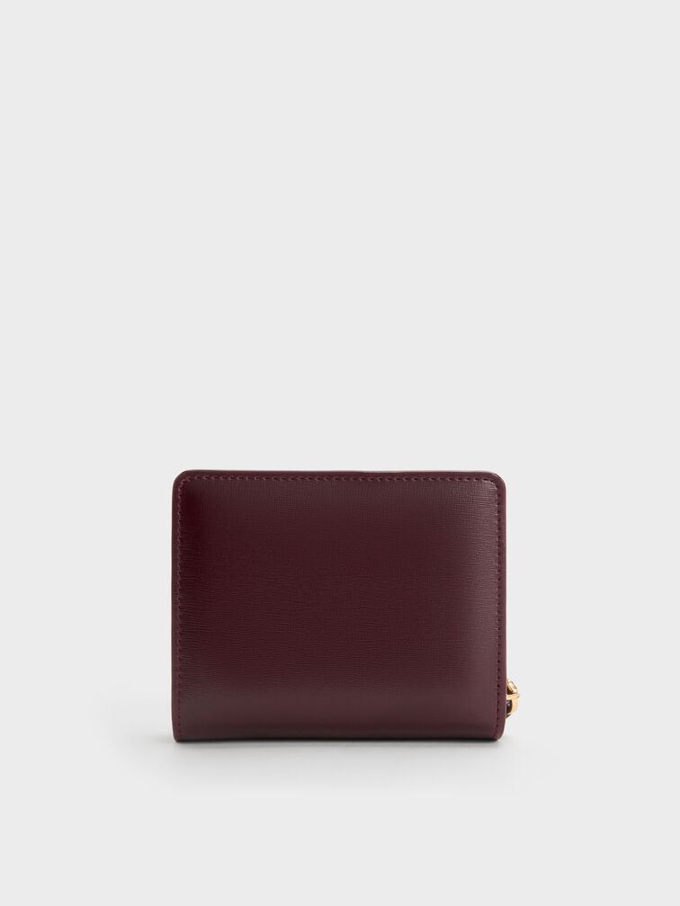 Augustine Zip-Around Small Wallet, Wineberry Red, hi-res