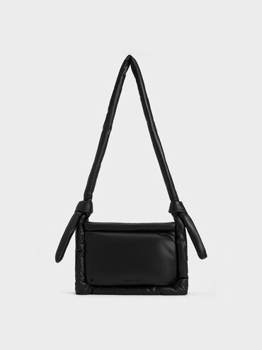 Errya Puffy Crossbody Bag, Jet Black, hi-res