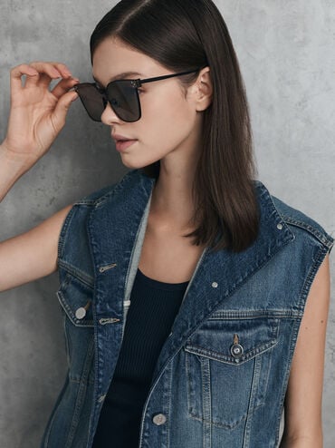 K&iacute;nh m&aacute;t gọng c&aacute;nh bướm Ginny, Noir, hi-res