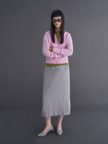 Gi&agrave;y cao g&oacute;t mũi nhọn Lorde Blade-Heel Pointed-Toe, X&aacute;m, hi-res