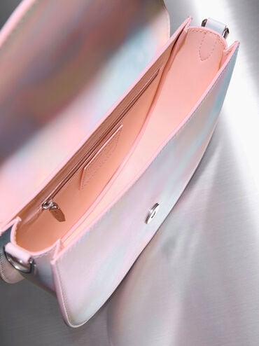 Gabine Swirl-Print Saddle Bag, Multi, hi-res