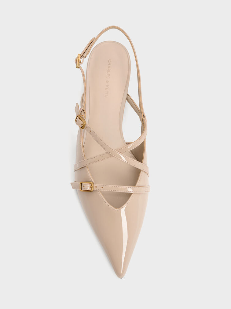 Gi&agrave;y sandals đế thấp Maybelle, Nude, hi-res