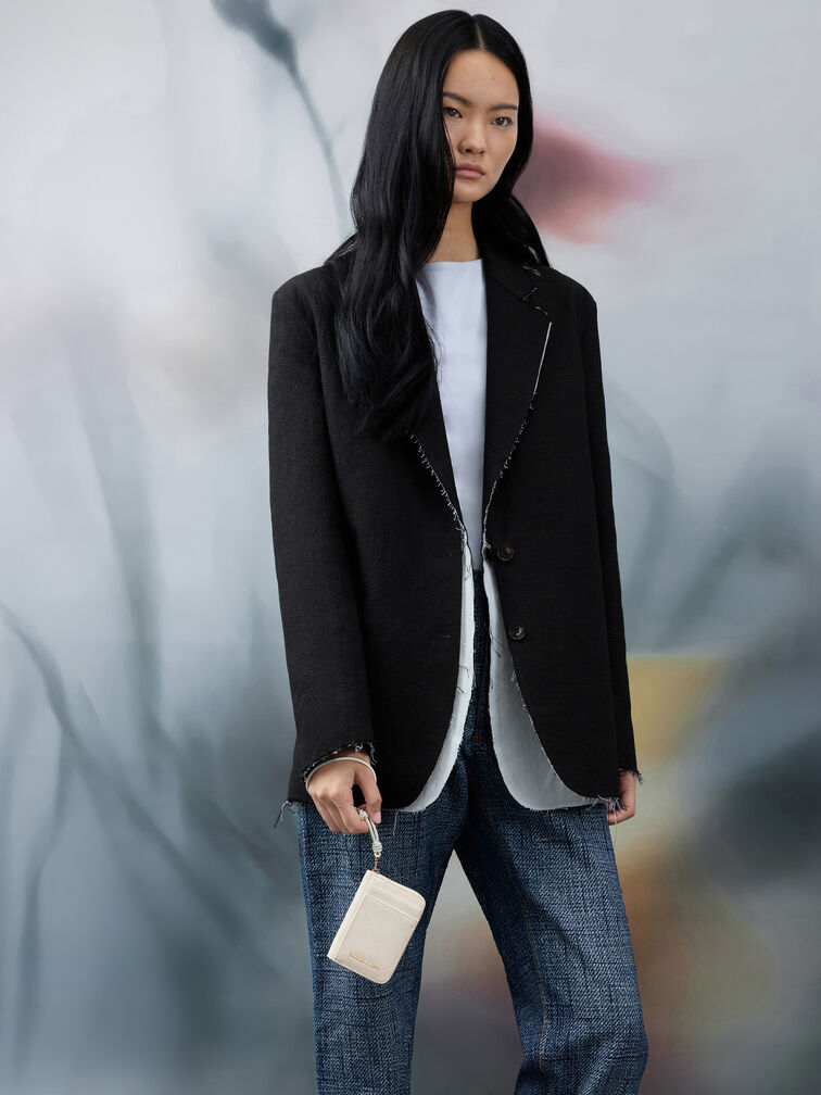 V&iacute; ngắn chần b&ocirc;ng Apfra, Kem, hi-res