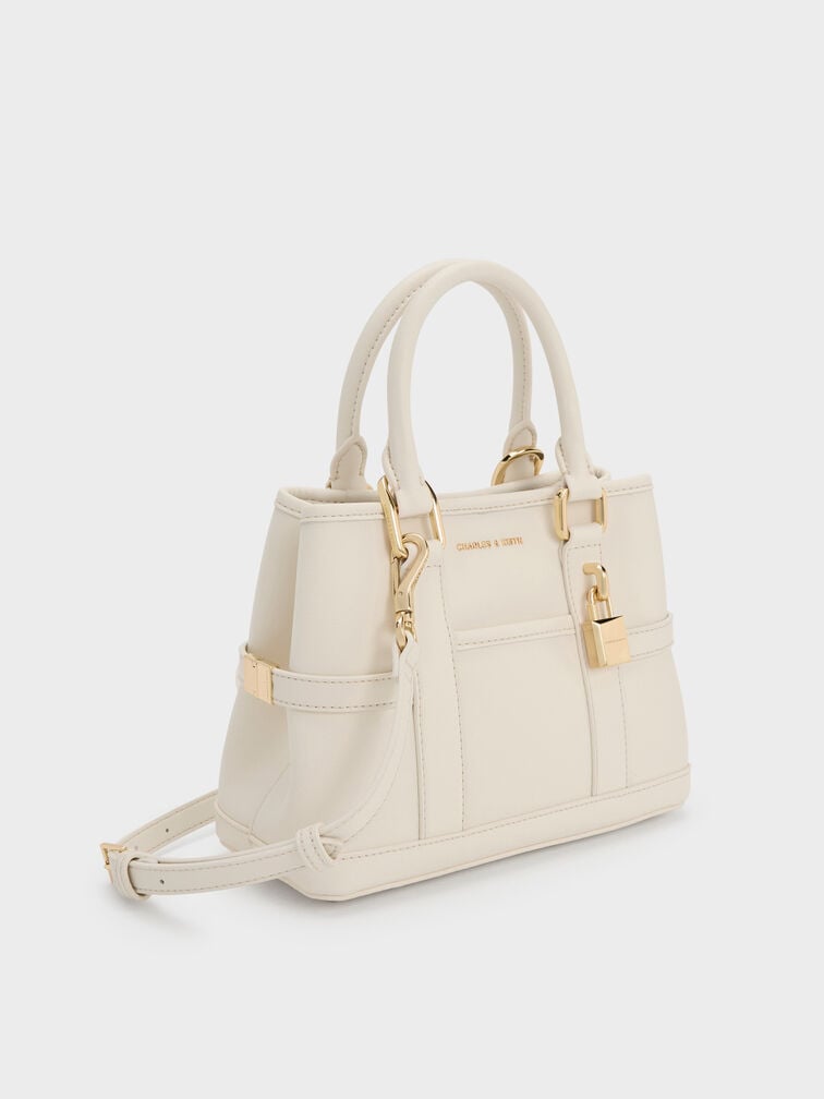 Mini Scottie Tote Bag, Cream, hi-res