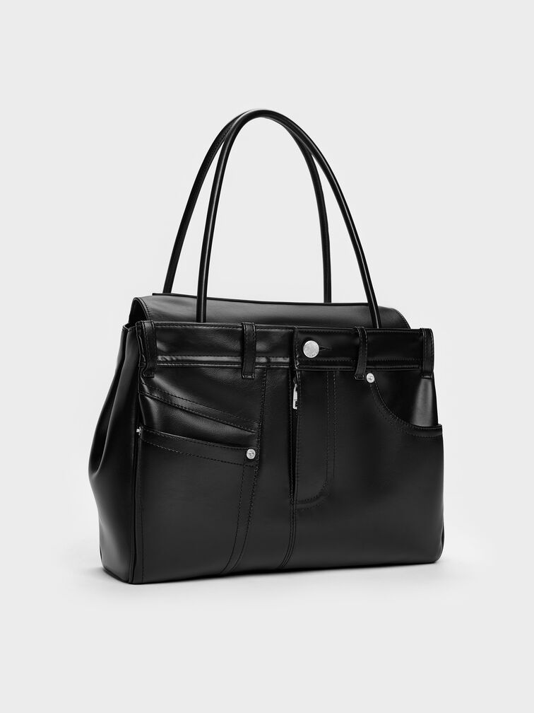 Túi tote Arita Jeans, Noir, hi-res