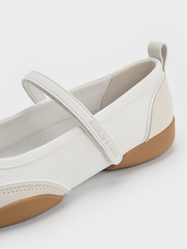 Louise Two-Tone Mary Jane Sneakers, White, hi-res