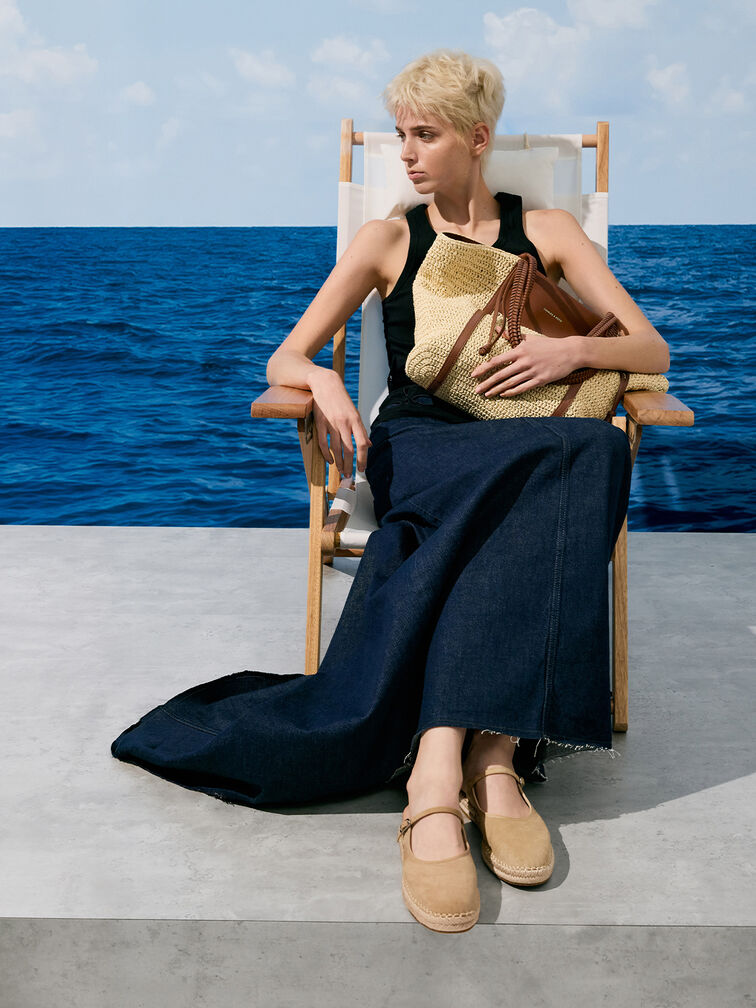 T&uacute;i tote Shalia Raffia, Natural Raffia, hi-res