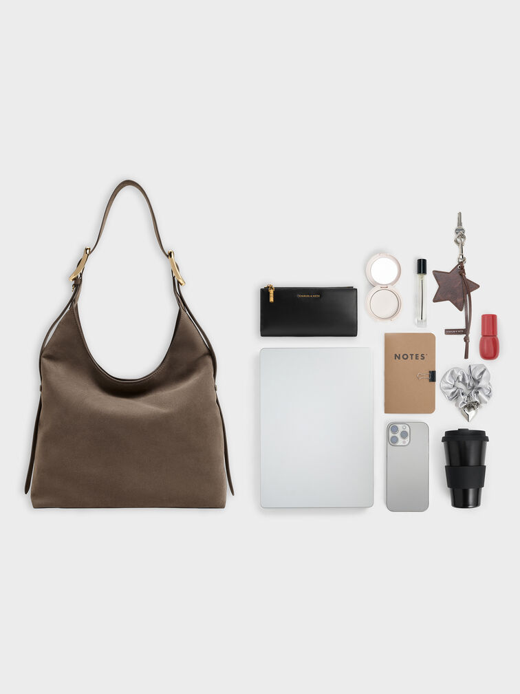 Aislin Hobo Bag, Stone Grey, hi-res