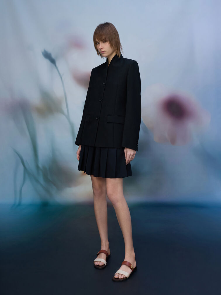 Dove Canvas Double-Strap Sandals, Multi, hi-res