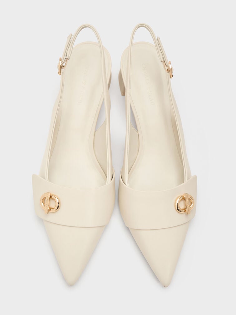 Marley Slingback Pumps, Chalk, hi-res