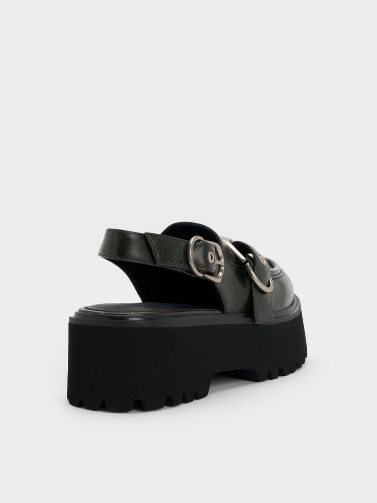 Gi&agrave;y sandals đế cao Eliot Platform, X&aacute;m, hi-res