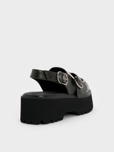 Gi&agrave;y sandals đế cao Eliot Platform, X&aacute;m, hi-res