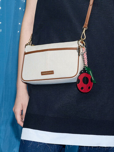 Ladybug Charm, Red, hi-res