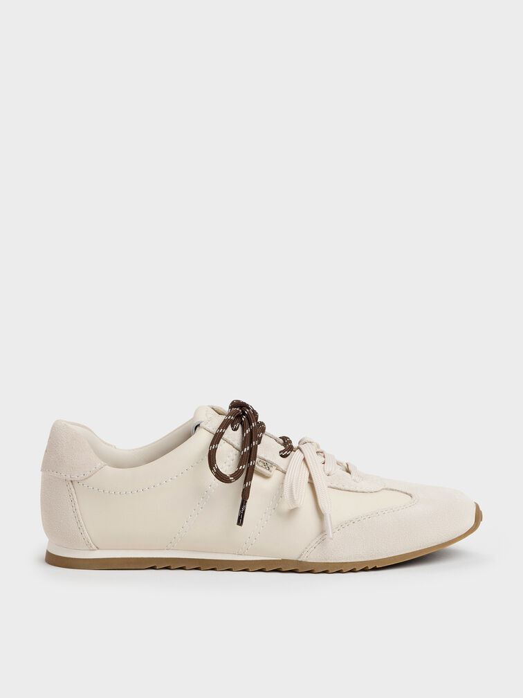 Jace Leather & Suede Sneakers, Chalk, hi-res