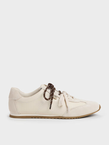 Jace Leather & Suede Sneakers, Chalk, hi-res