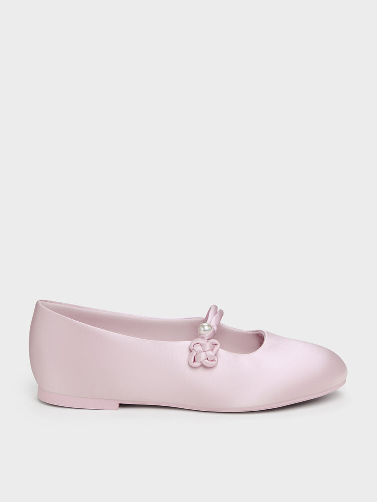 Gi&agrave;y b&uacute;p b&ecirc; b&eacute; g&aacute;i Orinda Knot-Pearl, Hồng nhạt, hi-res