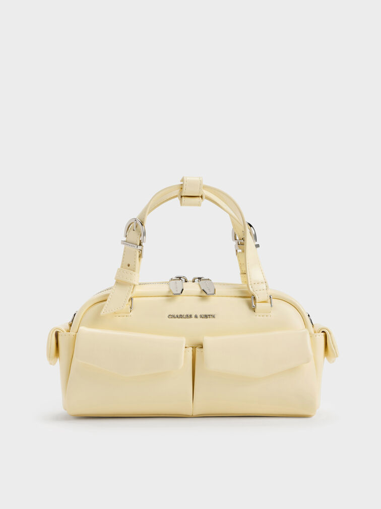 Rachel Multi-Pocket Bowling Bag, Butter Yellow, hi-res