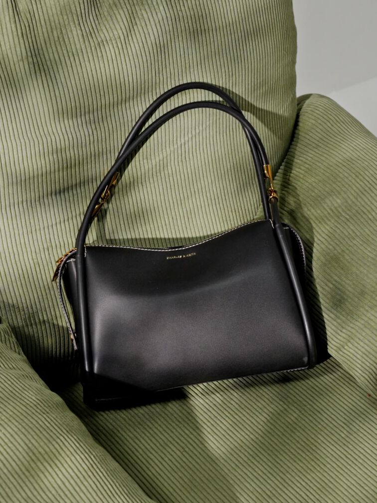 T&uacute;i đeo vai Lyla Tubular Slouchy, Đen, hi-res