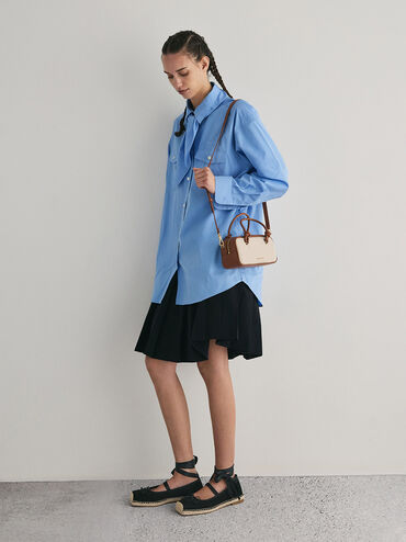 T&uacute;i x&aacute;ch Sammie Knotted Handle, Taupe Canvas, hi-res