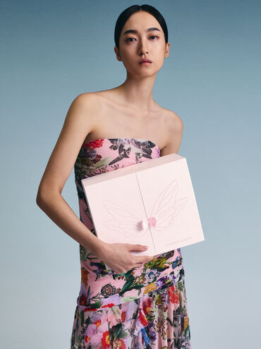 Cressida Quilted Top Handle Bag With Bag Charms, Cotton Candy Pink, hi-res