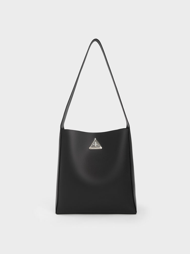 Túi đeo vai phom chữ nhật Trice Hobo, Noir, hi-res