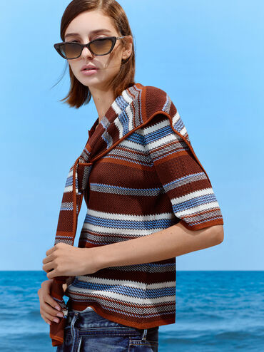 Adalyn Cat-Eye Sunglasses, Espresso Brown, hi-res
