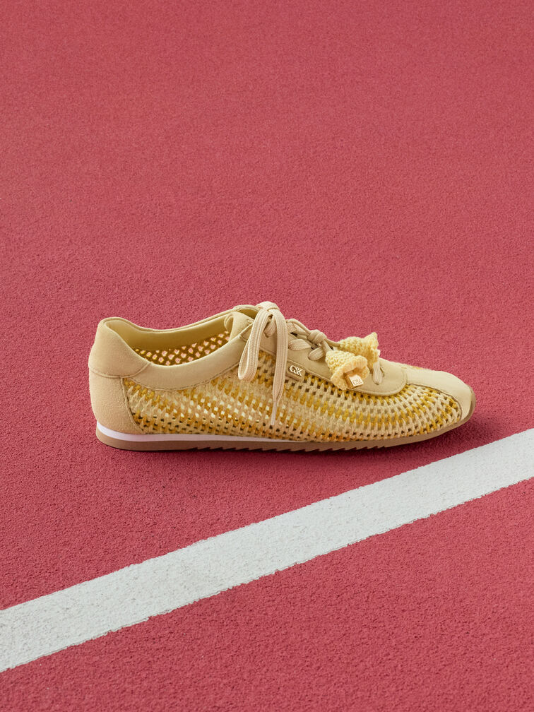 Gi&agrave;y sneakers cổ thấp Jace, V&agrave;ng, hi-res
