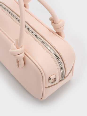Sammie Knotted-Handle Elongated Tote Bag, Soft Pink, hi-res