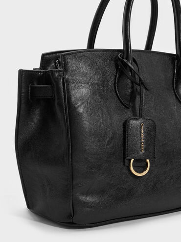 Large Ginevra Tote Bag, Black, hi-res