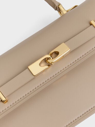 T&uacute;i x&aacute;ch phom chữ nhật Arlet, N&acirc;u x&aacute;m, hi-res