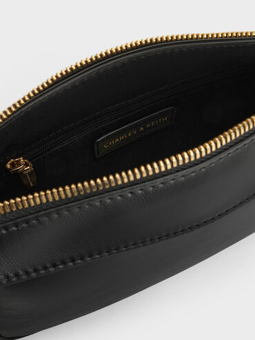 T&uacute;i đeo vai Mini Haylen, Đen, hi-res