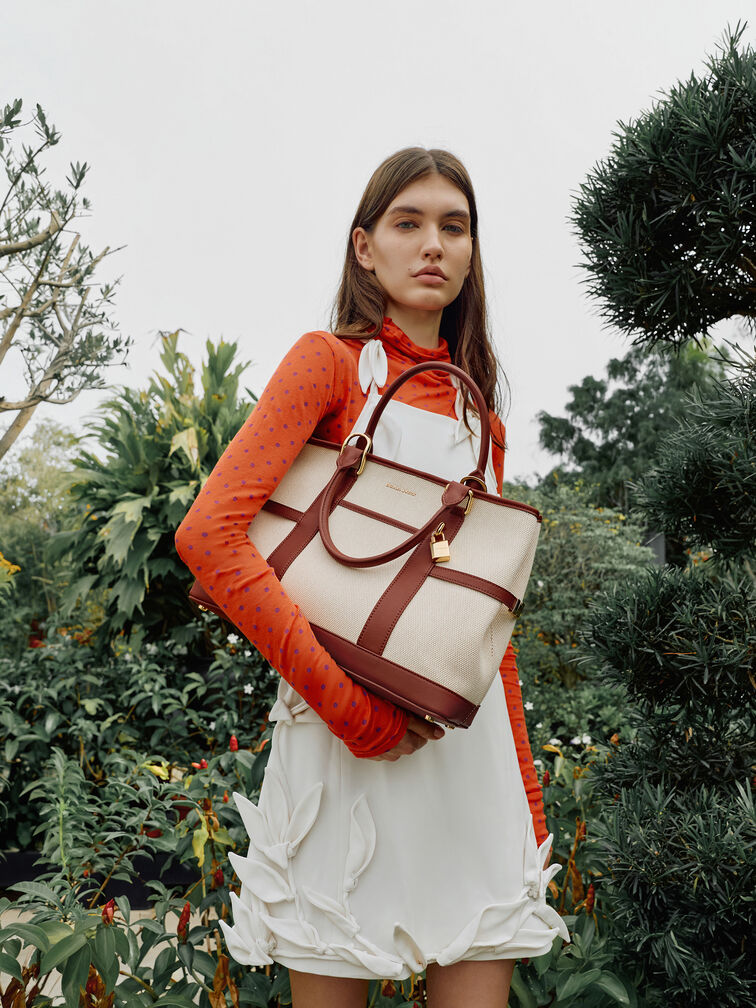 T&uacute;i tote Scottie Canvas, Gạch, hi-res