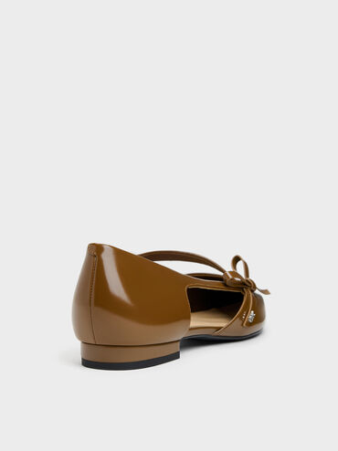 Gi&agrave;y đế bệt Anastasia Leather, N&acirc;u, hi-res