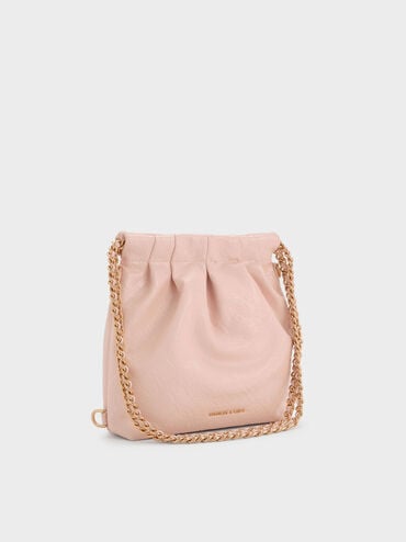 Balo phom chữ nhật Duo Chain-Handle, Soft Pink, hi-res