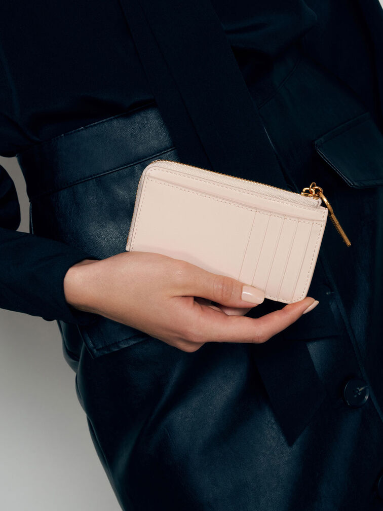 Lane Key Zip-Around Wallet, Light Pink, hi-res